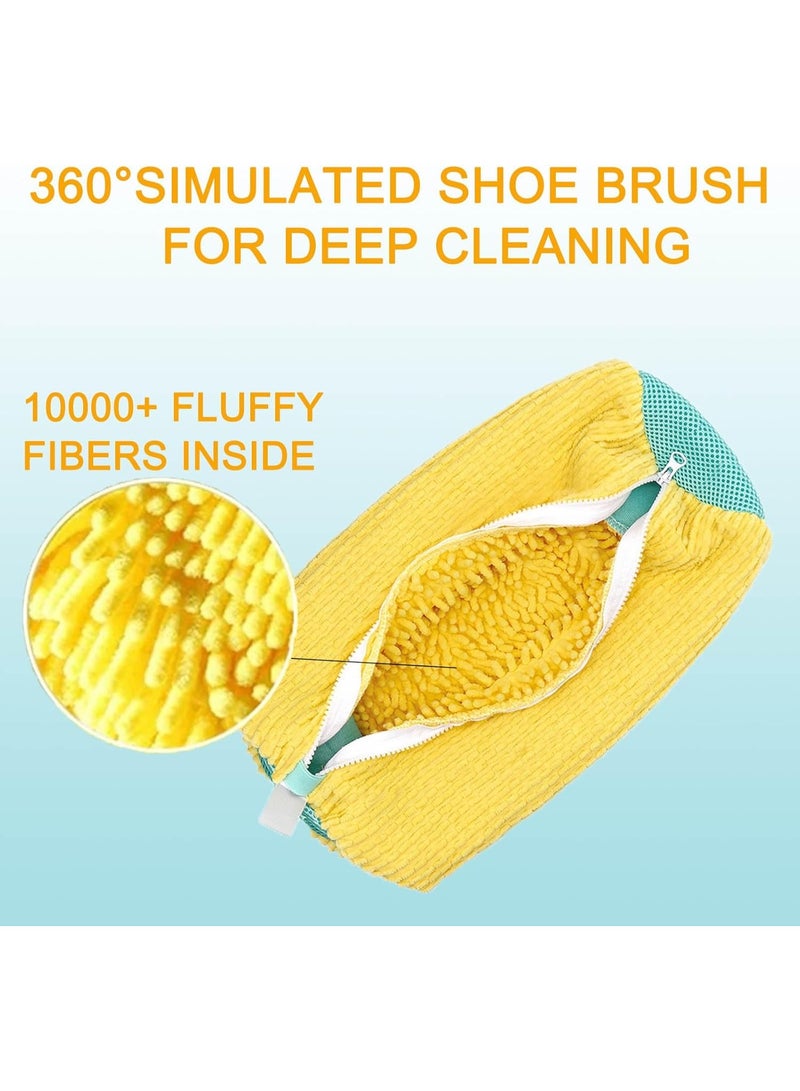 Shoe Washing Machine Bag,Shoe Laundry Bag-Reusable,Hangable,Shoe Bag For Washer And Dryer,Shoe Bag For Washing Machine For All Shoe Types And Sizes.(Yellow 1pc) - Image 4
